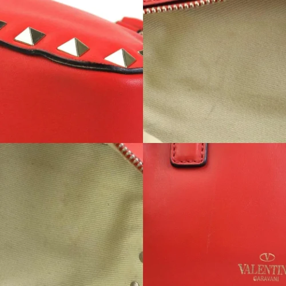 Valentino Vintage Pre-owned Leather handbags Red Dames