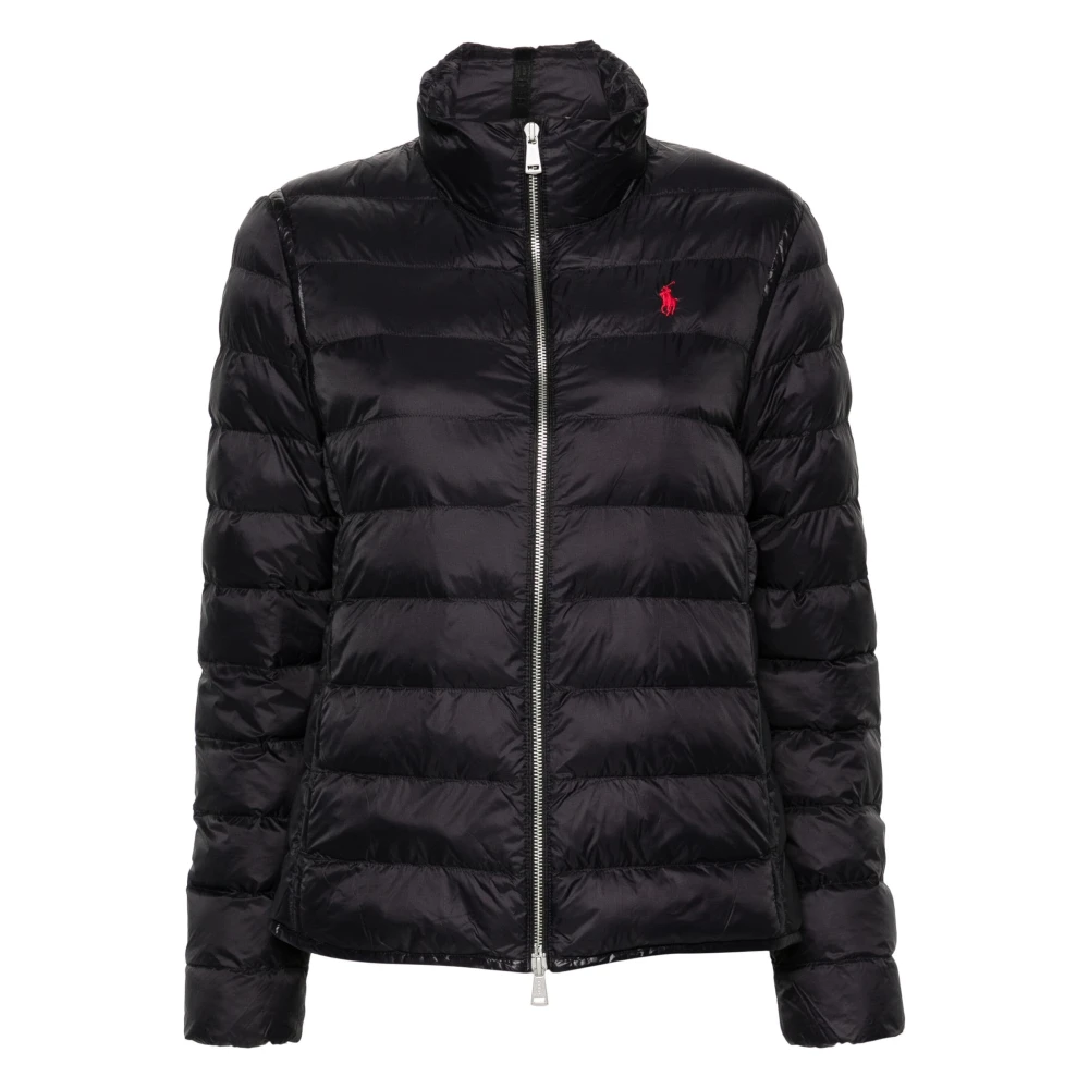 Polo Ralph Lauren Geïsoleerde Zwarte Nylon Casual Jas Black Dames