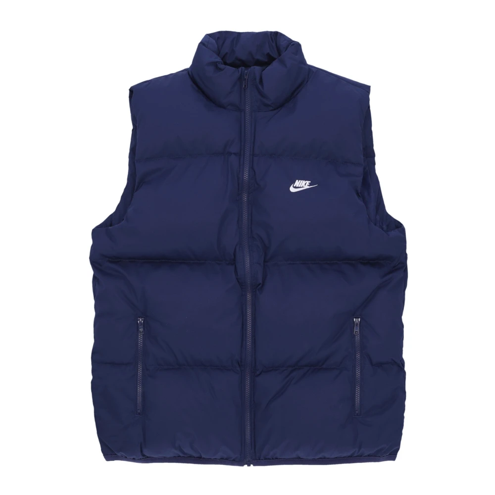 Puffer Vest Down Jacket Midnight Navy/White