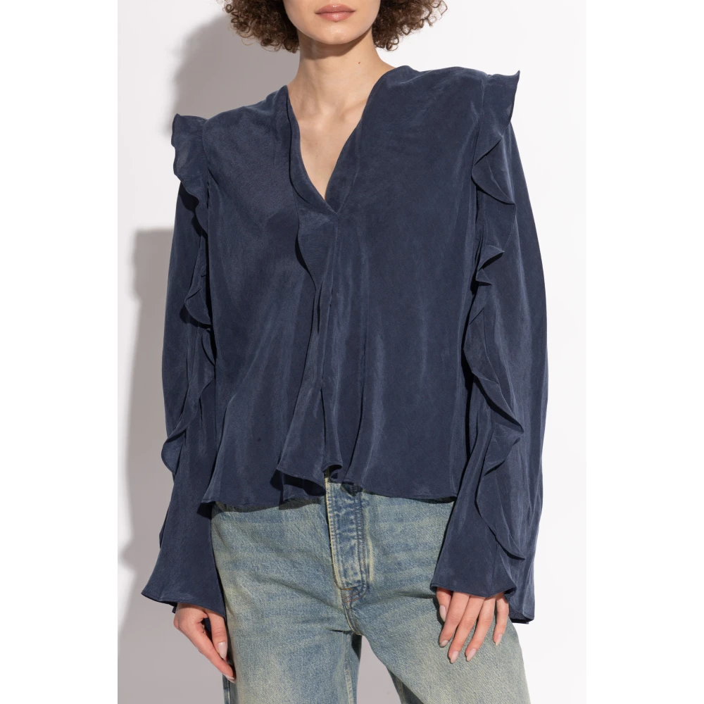 Samsøe Top Sarosa Blue Dames