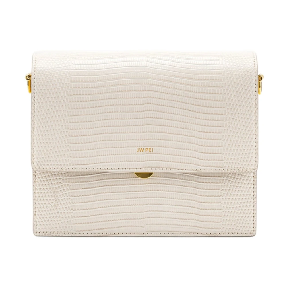 JW PEI, Cross Body Bags, female, White, Size: ONE SIZE Mini Flap Crossbody Bag
