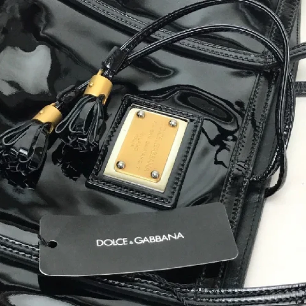 Dolce & Gabbana Pre-owned Leather totes Black Dames