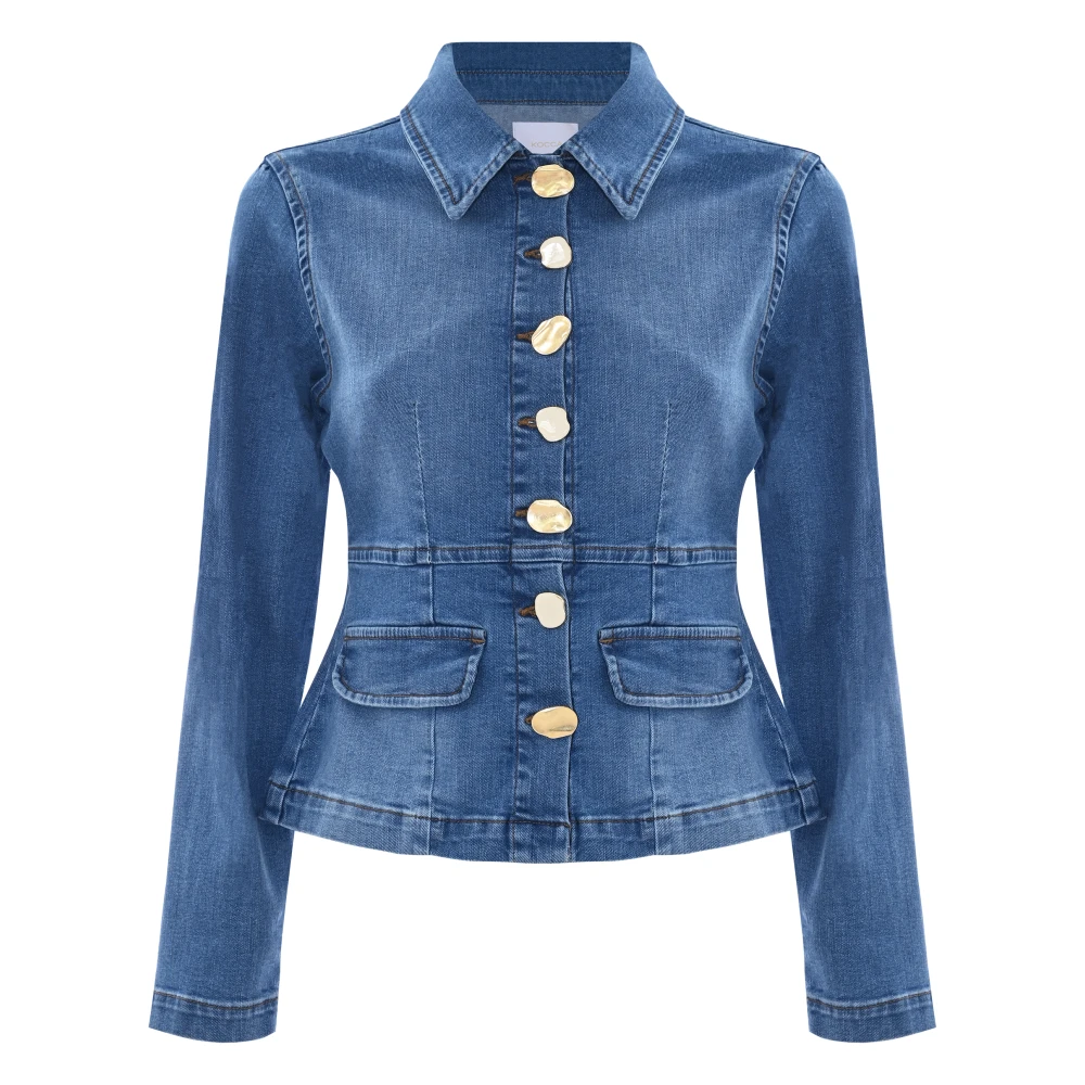 Kocca Stijlvolle Denimjassen voor jou Blue Dames