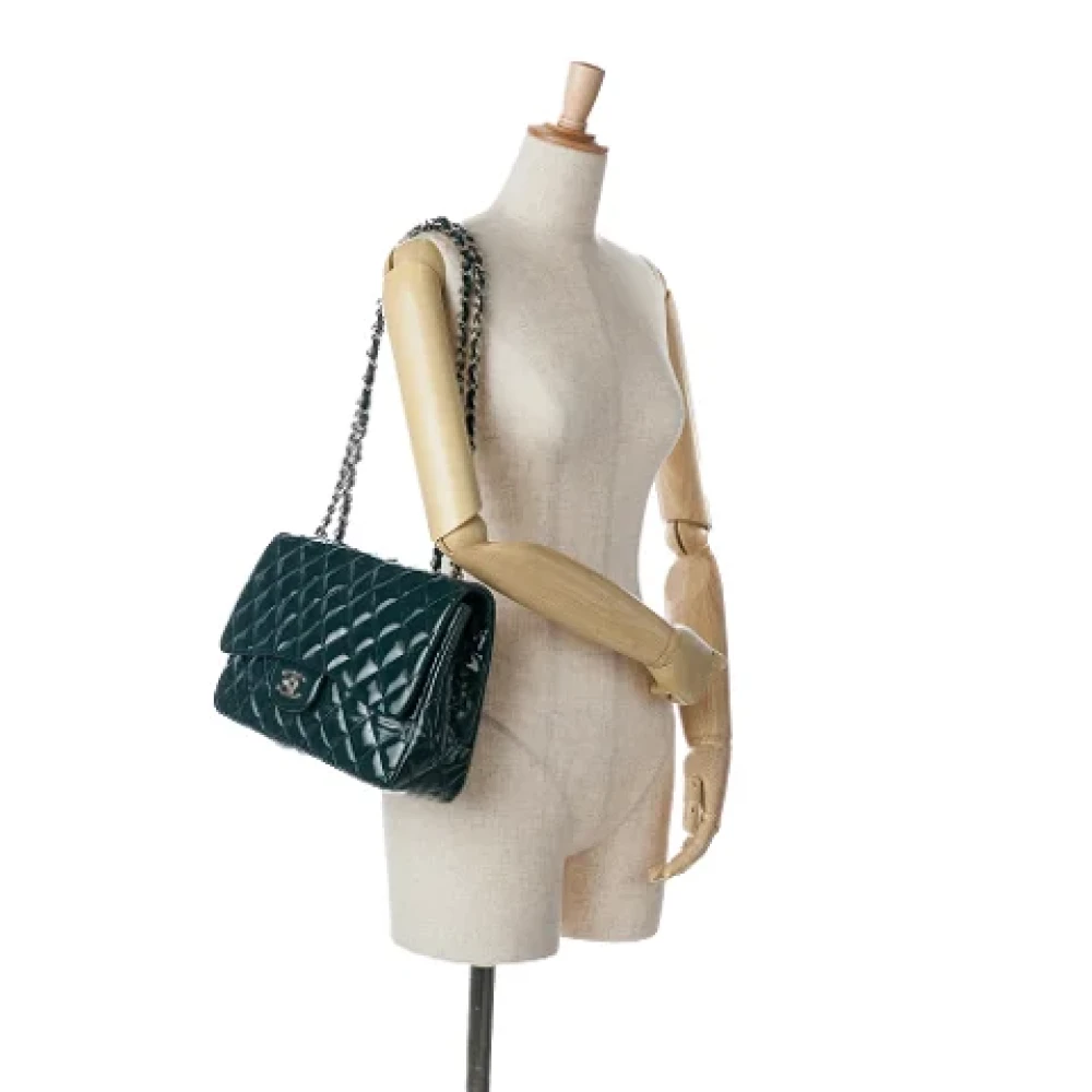 Chanel Vintage Pre-owned Leather chanel-bags Blue Dames