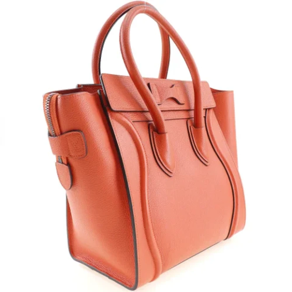 Celine Vintage Pre-owned Leather celine-bags Orange Dames