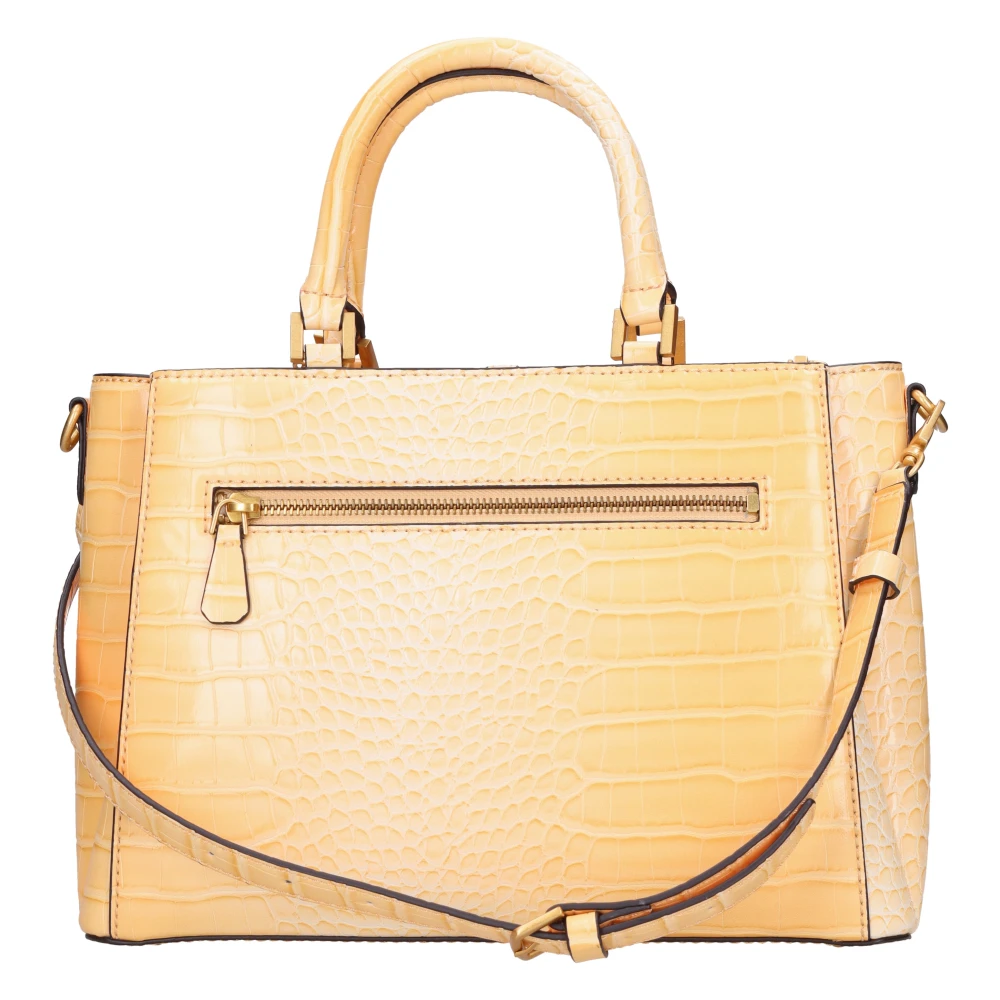 Guess Handtas met Python Print Yellow Dames