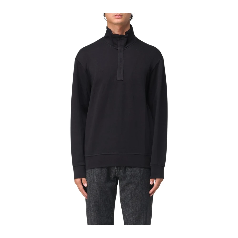 Armani Exchange Men's Black Pullover Sweatshirt