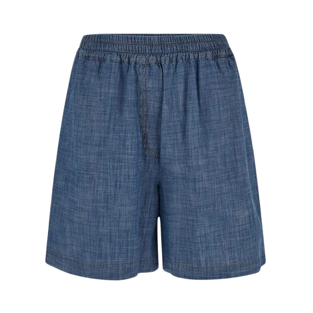 Semicouture Short Shorts Blue Dames