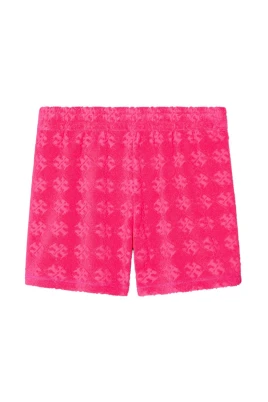Fuchsia Logotyp Bomulls Shorts