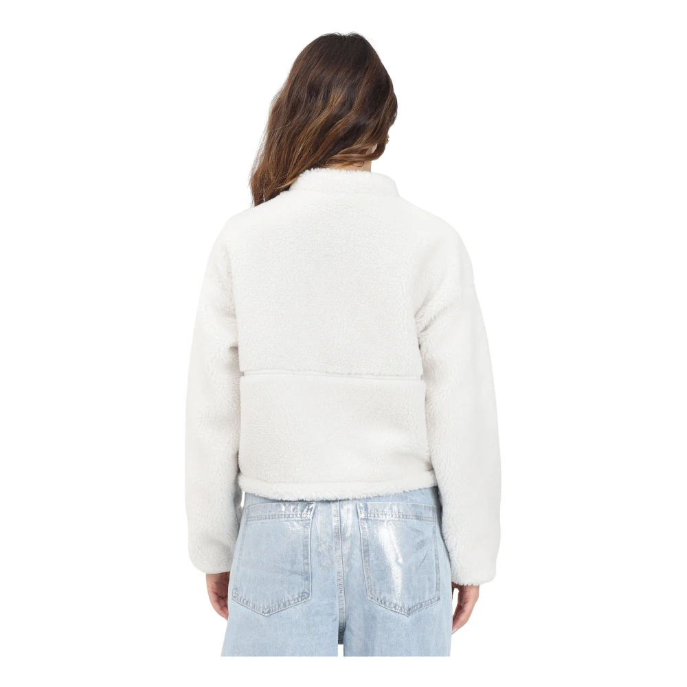 The North Face Witte Zip Sweater Extreme Pile White Dames