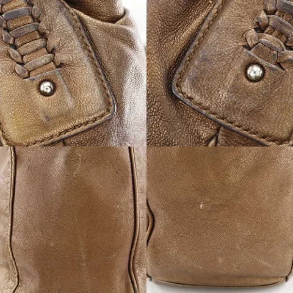 Salvatore Ferragamo Pre-owned Leather totes Brown Dames