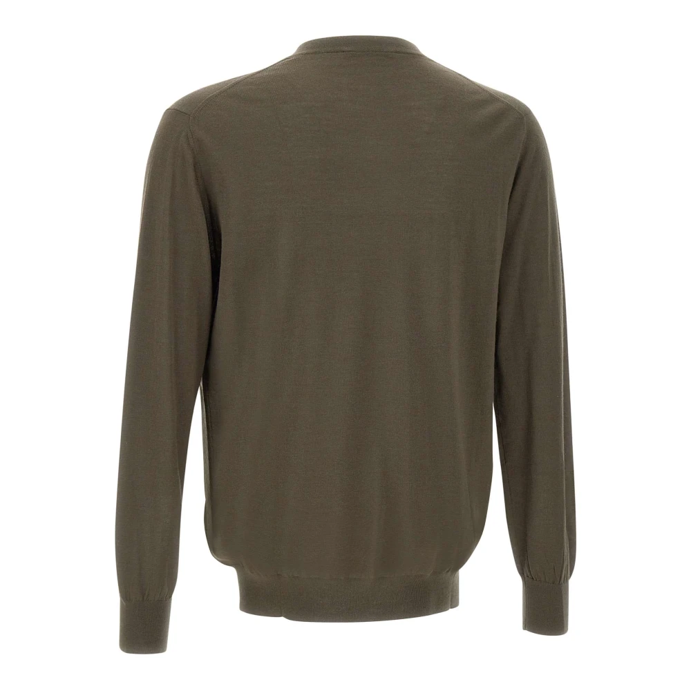 Kangra Bruine Wollen Vest Trui Brown Heren