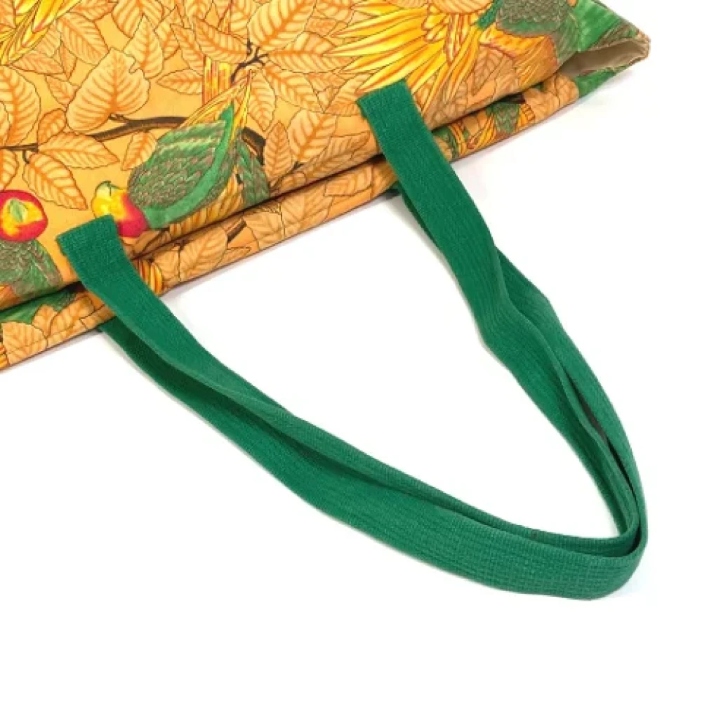 Hermès Vintage Pre-owned Fabric shoulder-bags Orange Dames