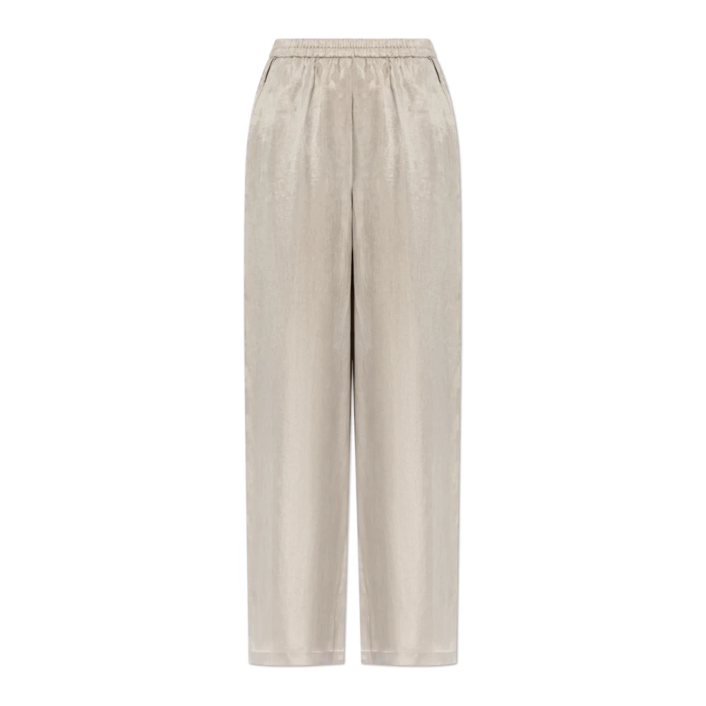 Emporio Armani Donna Beige Pantaloni, S, New,