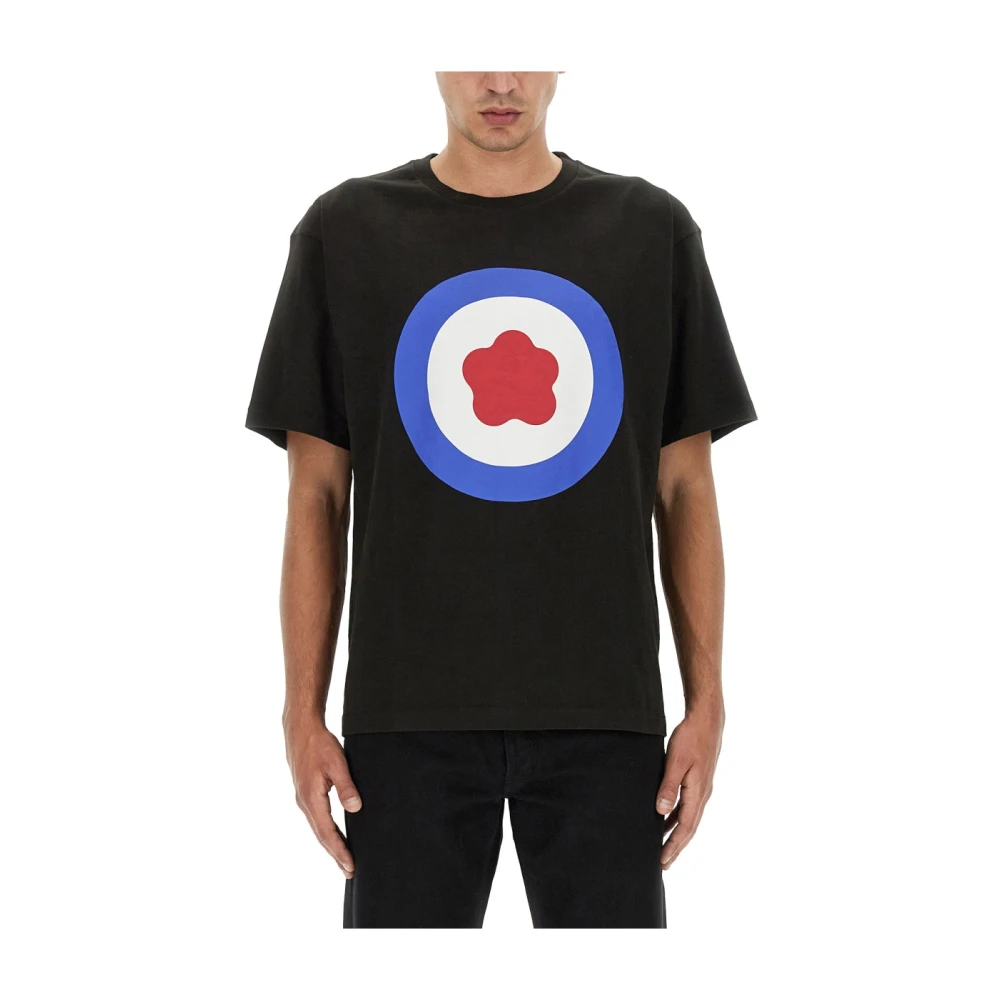 Kenzo Logo Gedrukte Target T-Shirt Black Heren