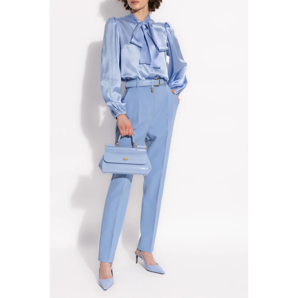Dolce & Gabbana Wollen broek Blue Dames