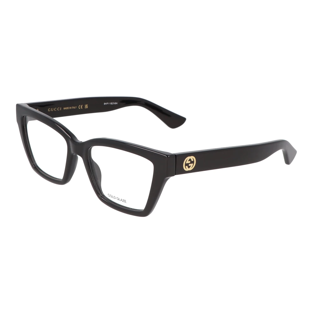 Gucci Unisex Black Glasses, 53 Mm, Cat-Eye Optical Frame