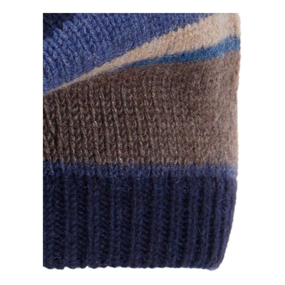 Gallo Blauwe damesmuts en baret met veelkleurige strepen Multicolor Dames