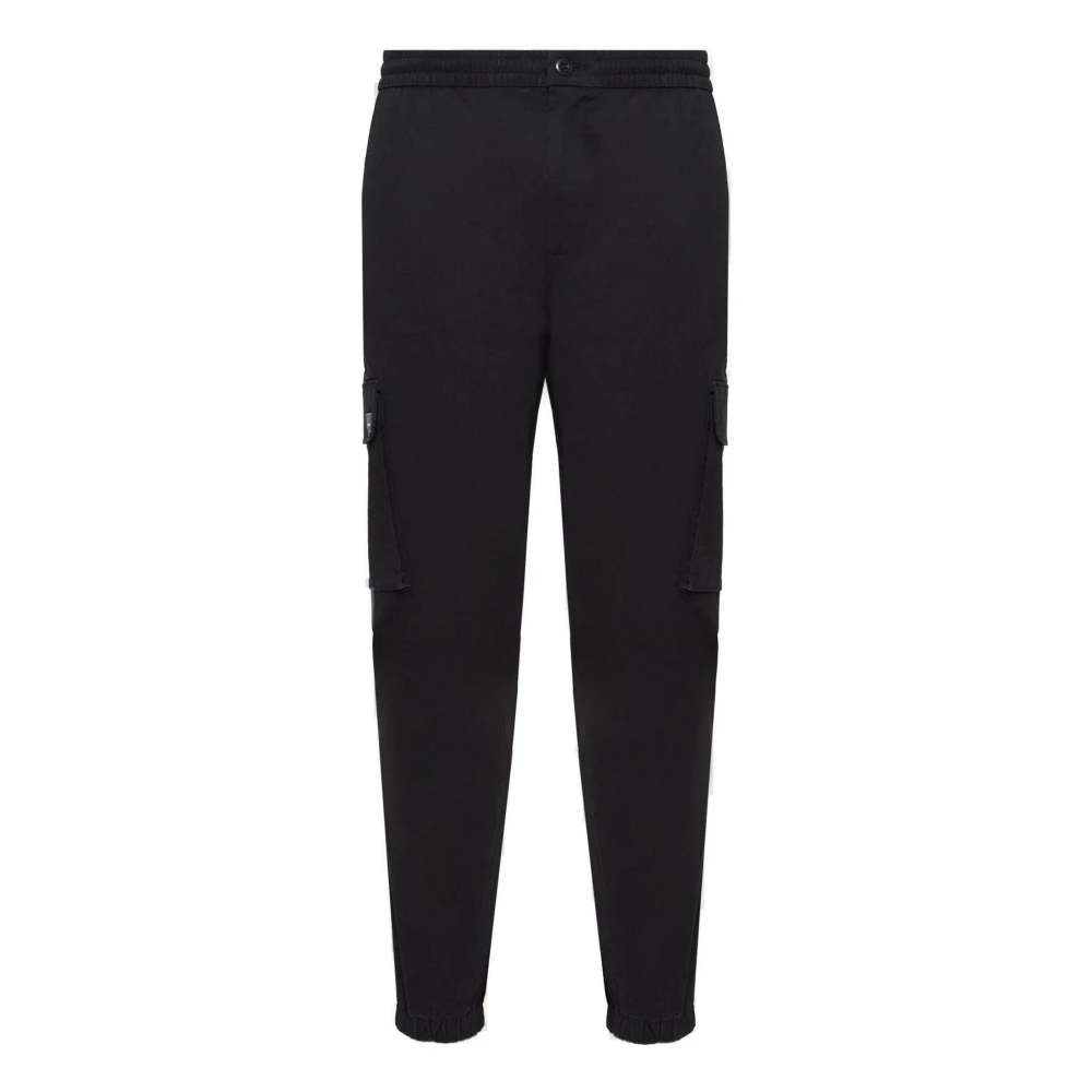 Calvin Klein Jeans Men's Black Slim-Fit Trousers, M, Skinny Elastic Twill Trousers