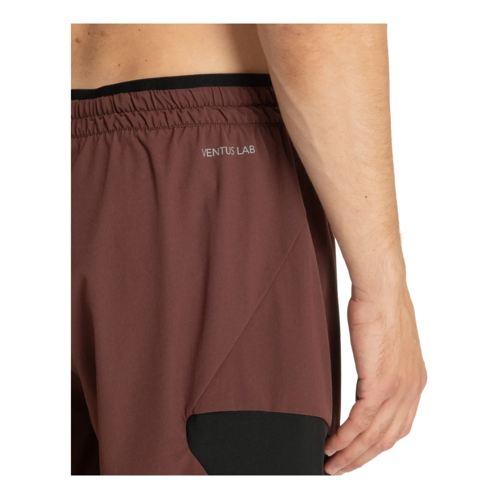 Emporio Armani EA7 Trekkoord Mid Taille Track Shorts Brown Heren