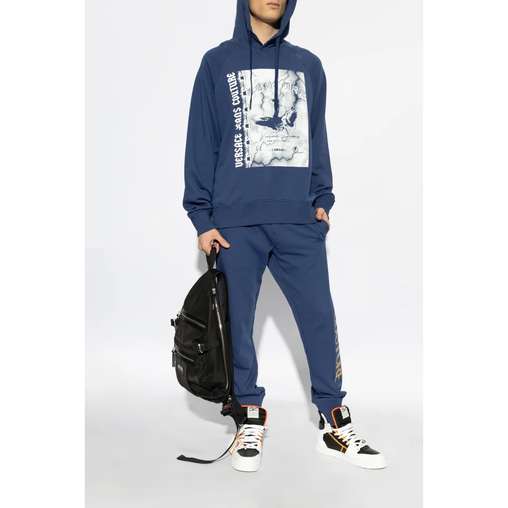 Versace Jeans Couture Gedrukte sweatshirt Blue Heren