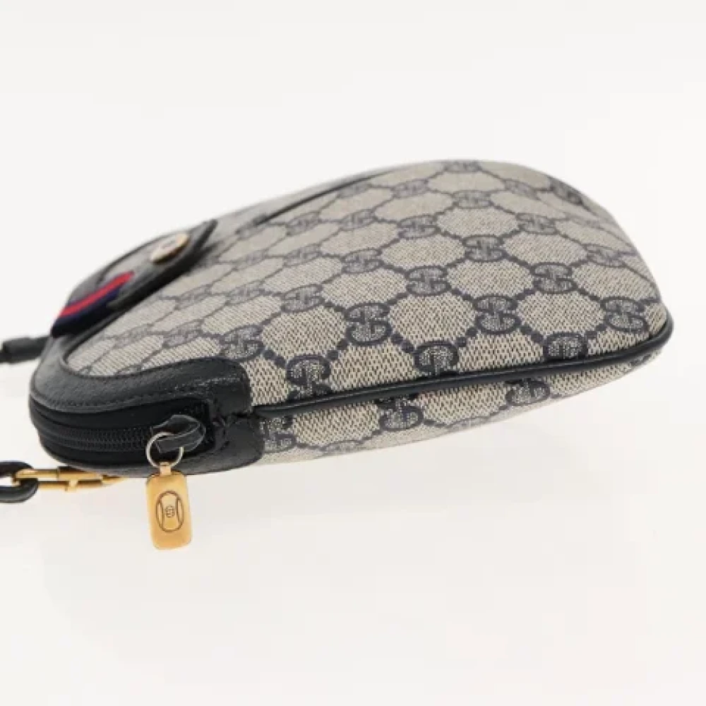 Gucci Vintage Pre-owned Leather gucci-bags Blue Dames