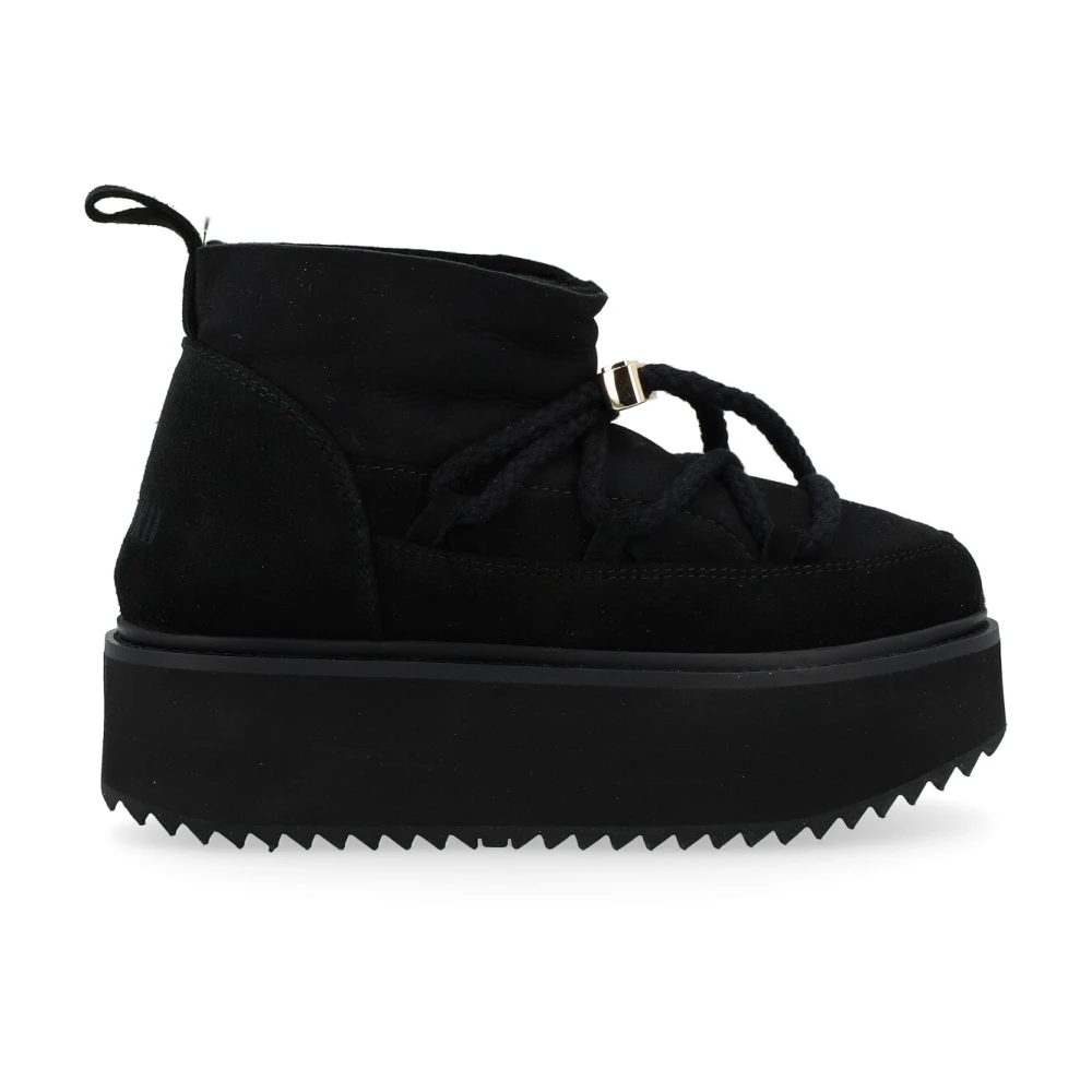 Inuikii Klassieke Lage Platform Zwarte Schoenen Black Dames