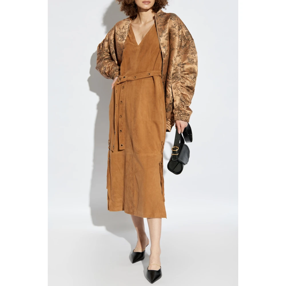 Munthe Suède jurk 'Filom' Brown Dames