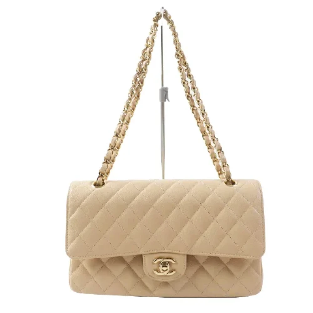 Chanel Vintage Pre-owned Laeder chanel-vskor Beige, Dam