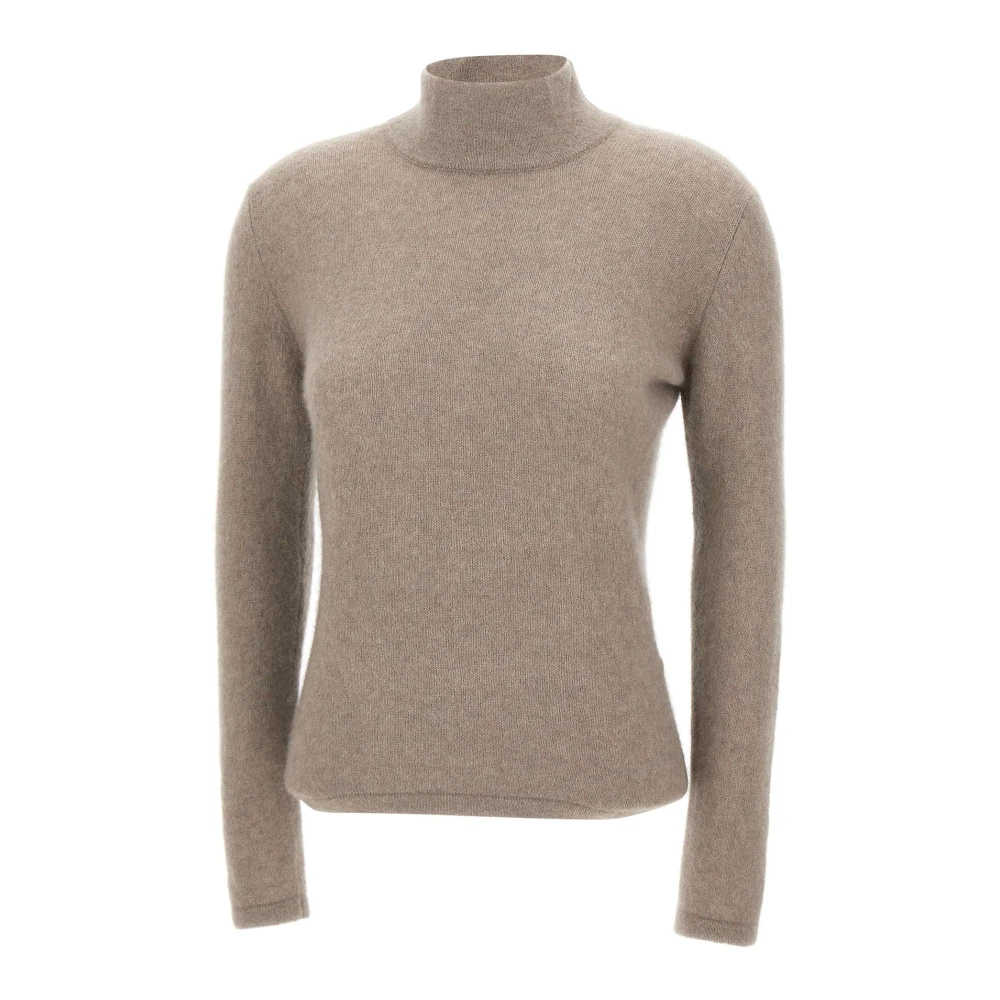 Filippo De Laurentiis Kasjmier Zijde Trui Taupe Vrouwen Brown Dames