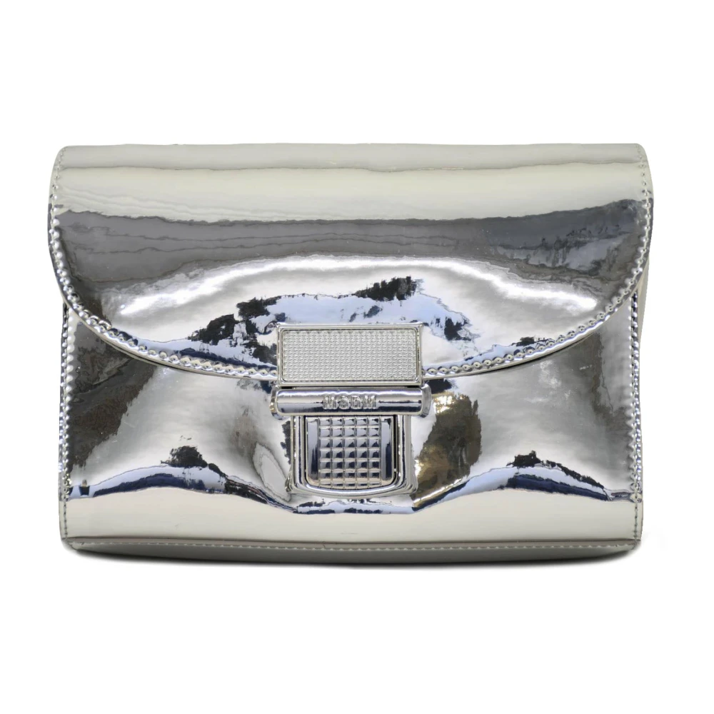 Msgm Stijlvolle PU Schoudertas Gray Dames