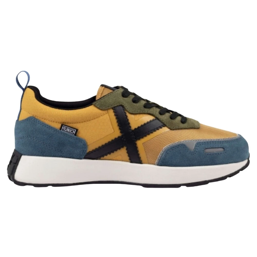 Munich Herr Gul Skor 44 Eu, Läder, Sportig Elegans Xemine Road Sneakers