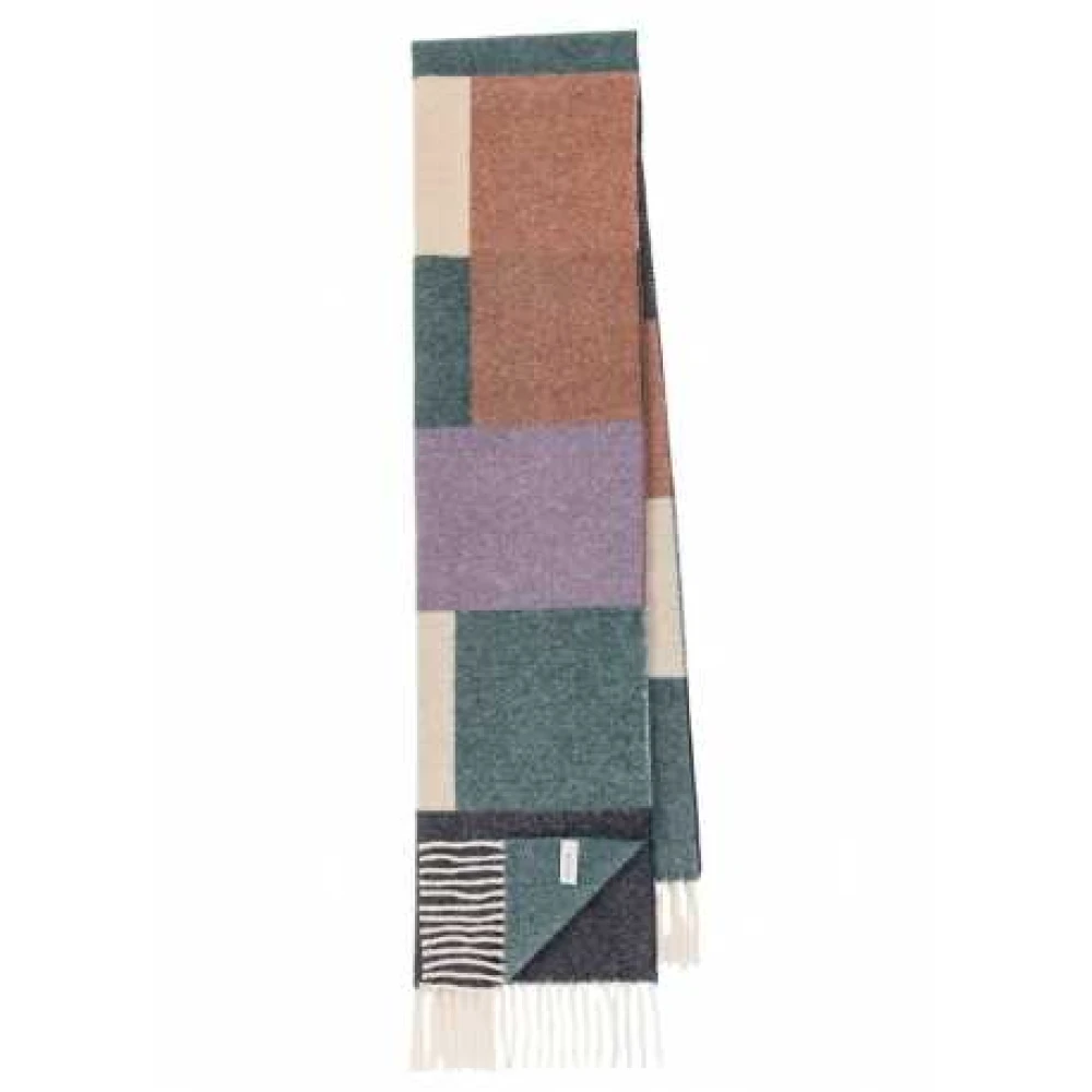 Paul Smith Multicolor Patch Wollen Sjaal Multicolor Unisex