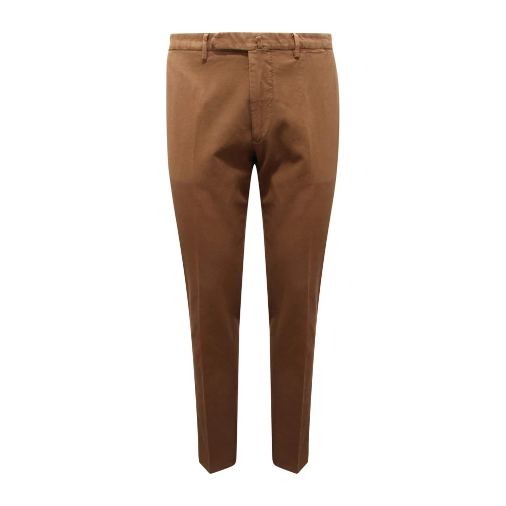 Santaniello Men's Brown Evoluto Trousers Made In Italy