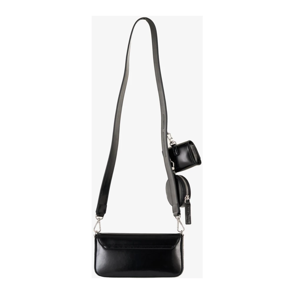 John Richmond Multipochette met logo Black Dames