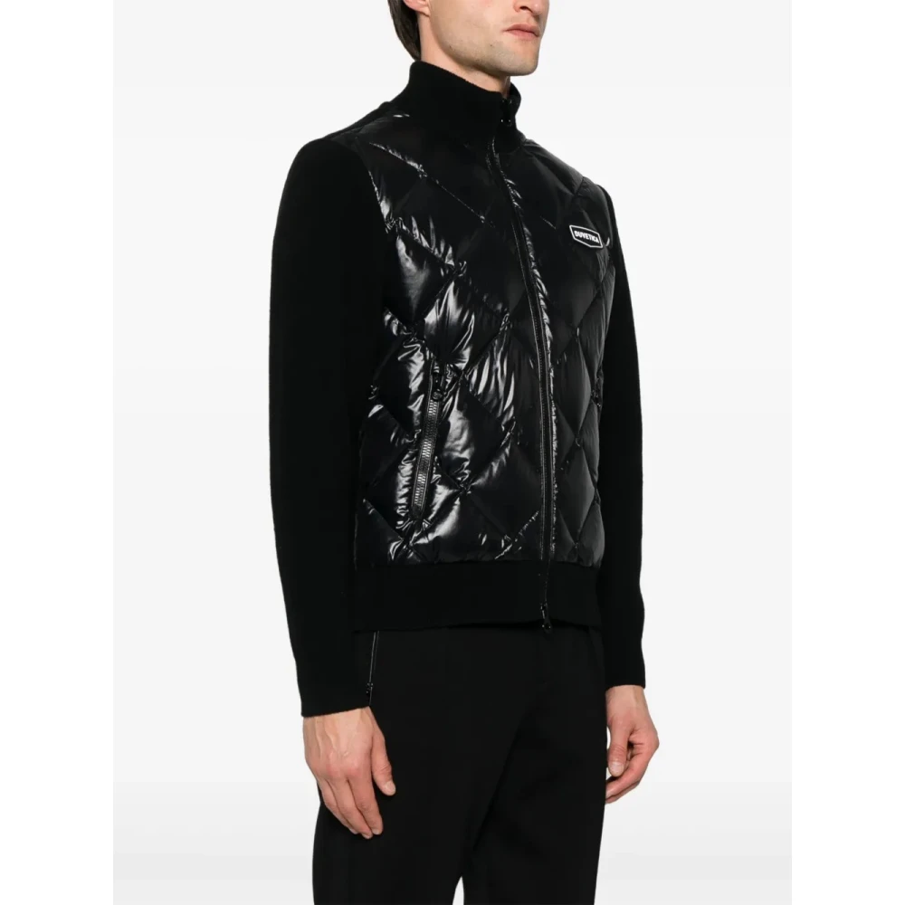 duvetica Zwarte Jassen met Cedegolo Stijl Black Heren
