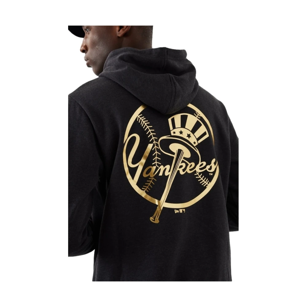 new era Gouden Yankees Folie Hoodie Black Heren