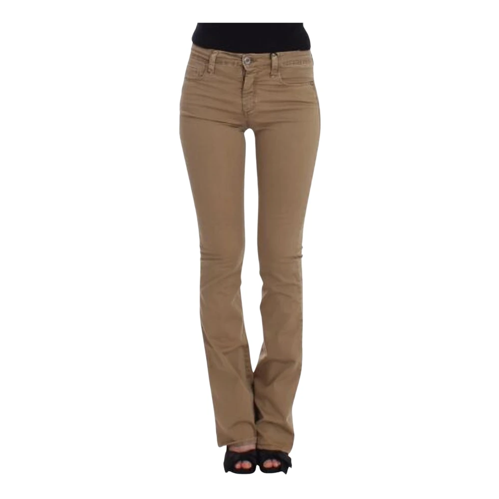 Costume National Beige Straight Leg Jeans, Ny Med Etiketter