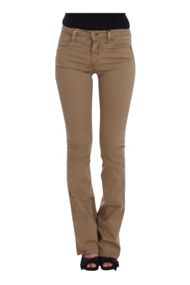 Beige Straight Leg Jeans, Ny med Etiketter