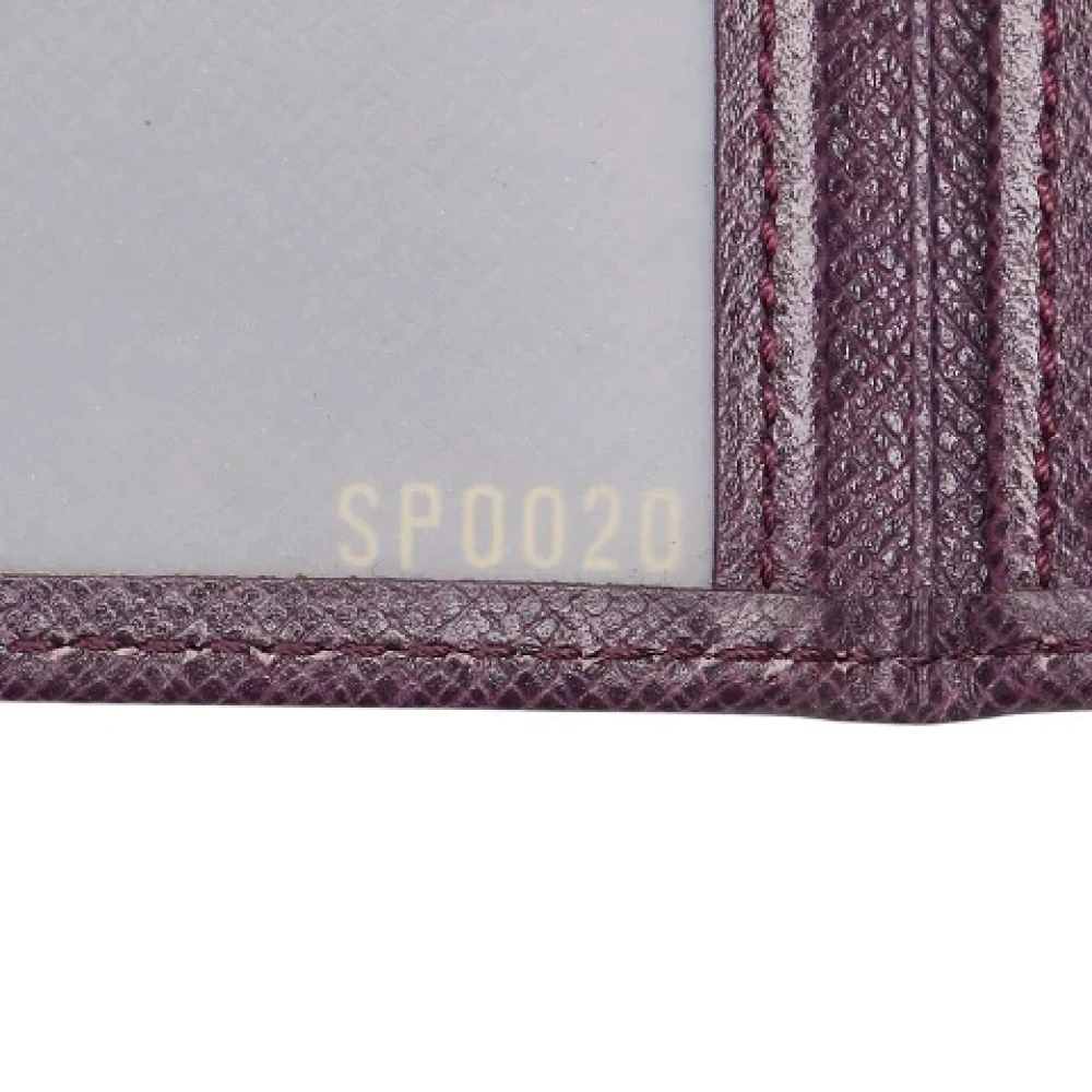 Louis Vuitton Vintage Pre-owned Leather wallets Purple Dames