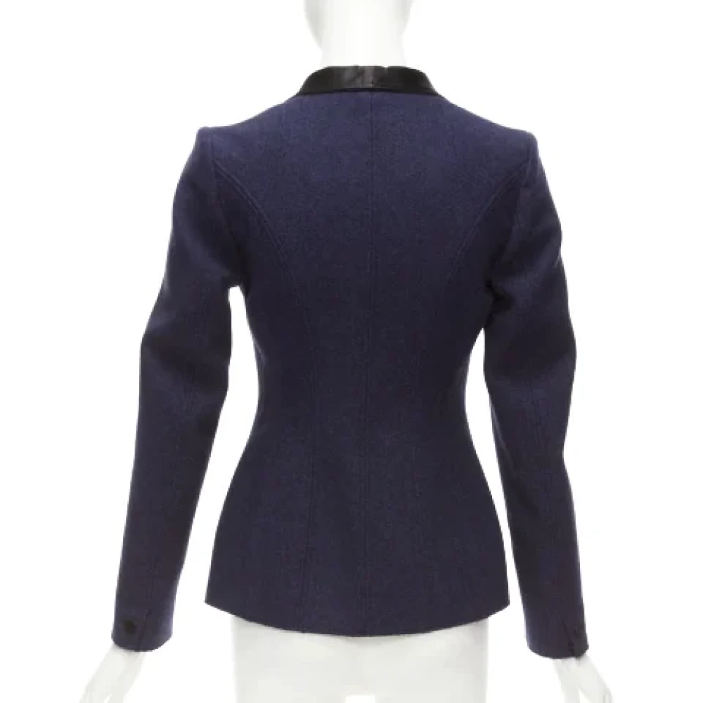 Maison Margiela Pre-owned Wool outerwear Blue Dames