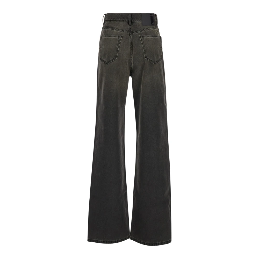Mauro Grifoni Grijze Denim Bootcut Jeans Gray Dames