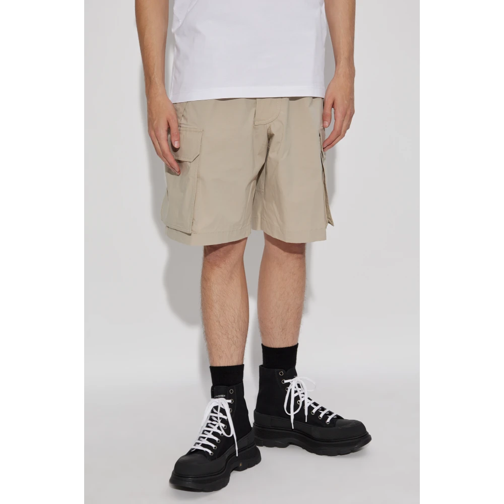 Dsquared2 Gedrukte shorts Beige Heren