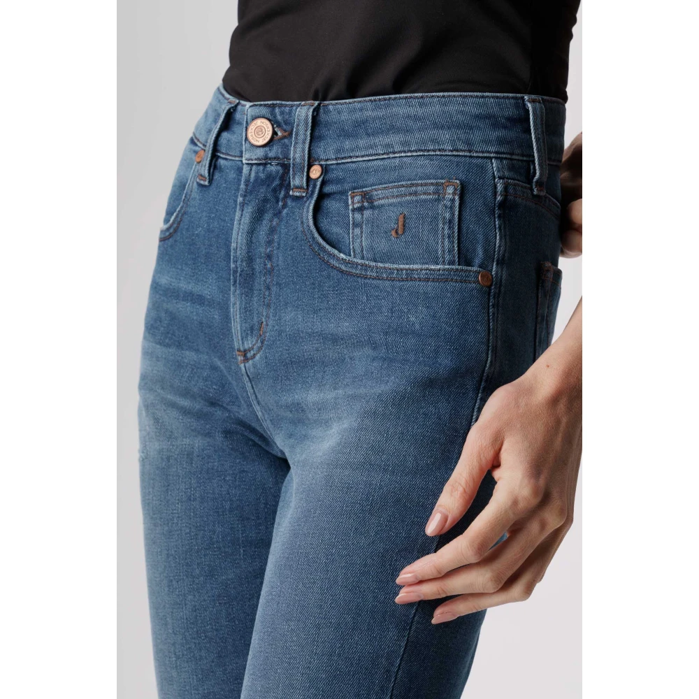 Jeckerson Jacqueline Pantalone 5 zak in denim tri-blend Blue Dames