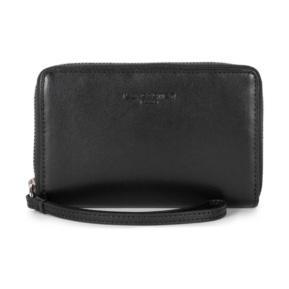Lancaster Vrouw Zwart Accessoires Dames, One Size, Leer, Leren Portemonnees Pasjeshouders