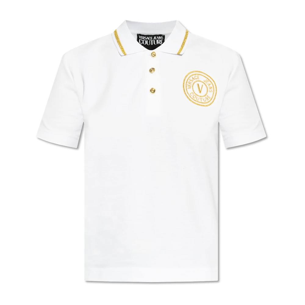Versace Jeans Couture Polo met logo White Dames