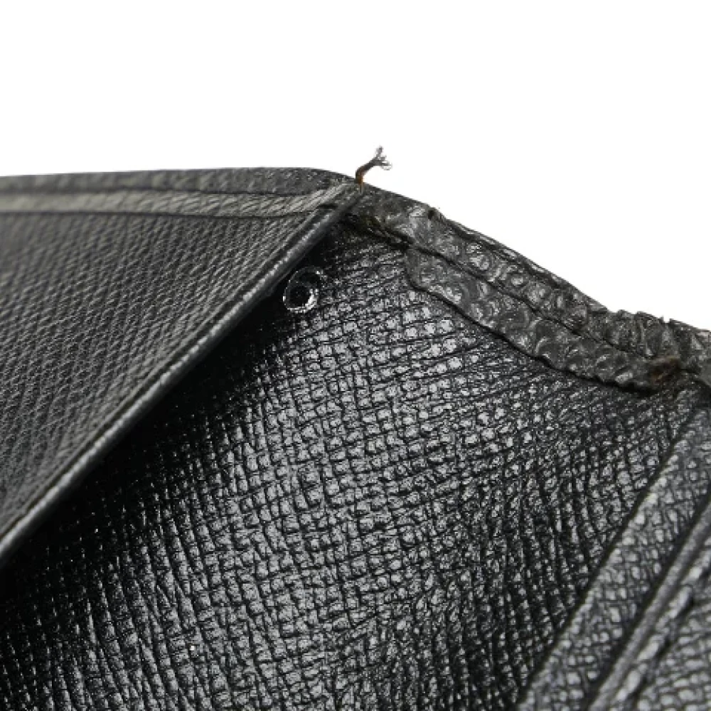 Louis Vuitton Vintage Pre-owned Leather wallets Black Heren