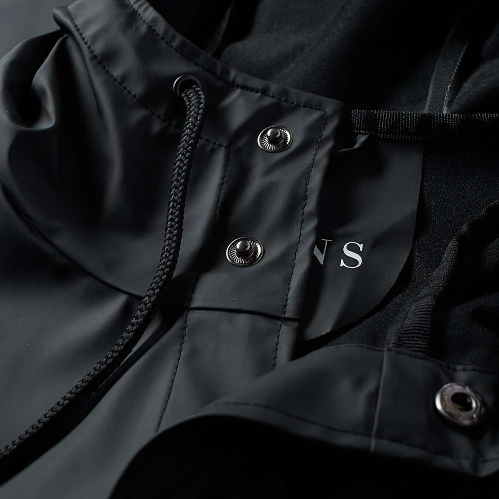Rains Urban Lang Jack Zwart Black Heren