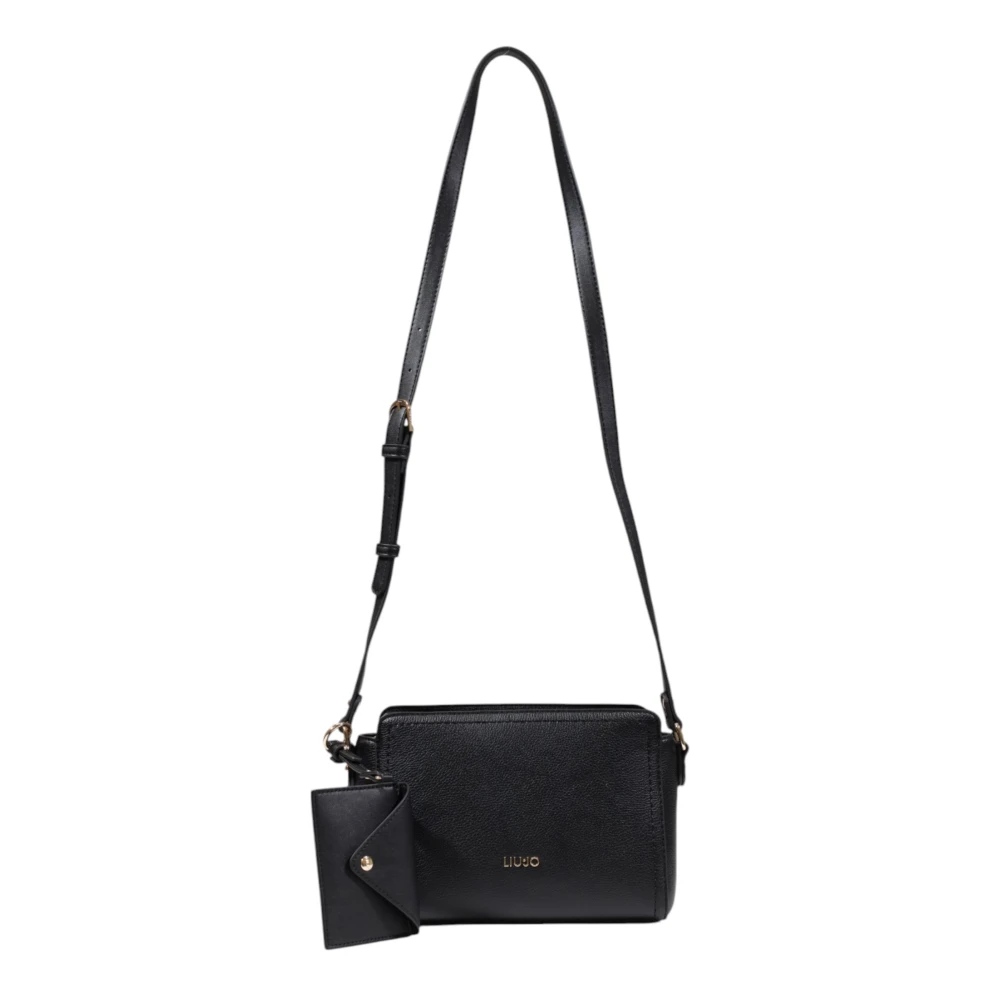 Liu Jo Zwarte Crossbody Tas Rits Sluiting Black Dames