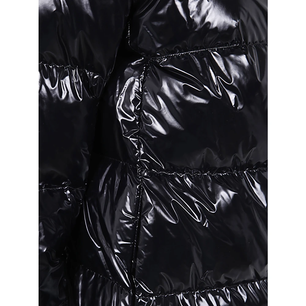 Herno Zwarte Glanzende Donsjas Black Dames